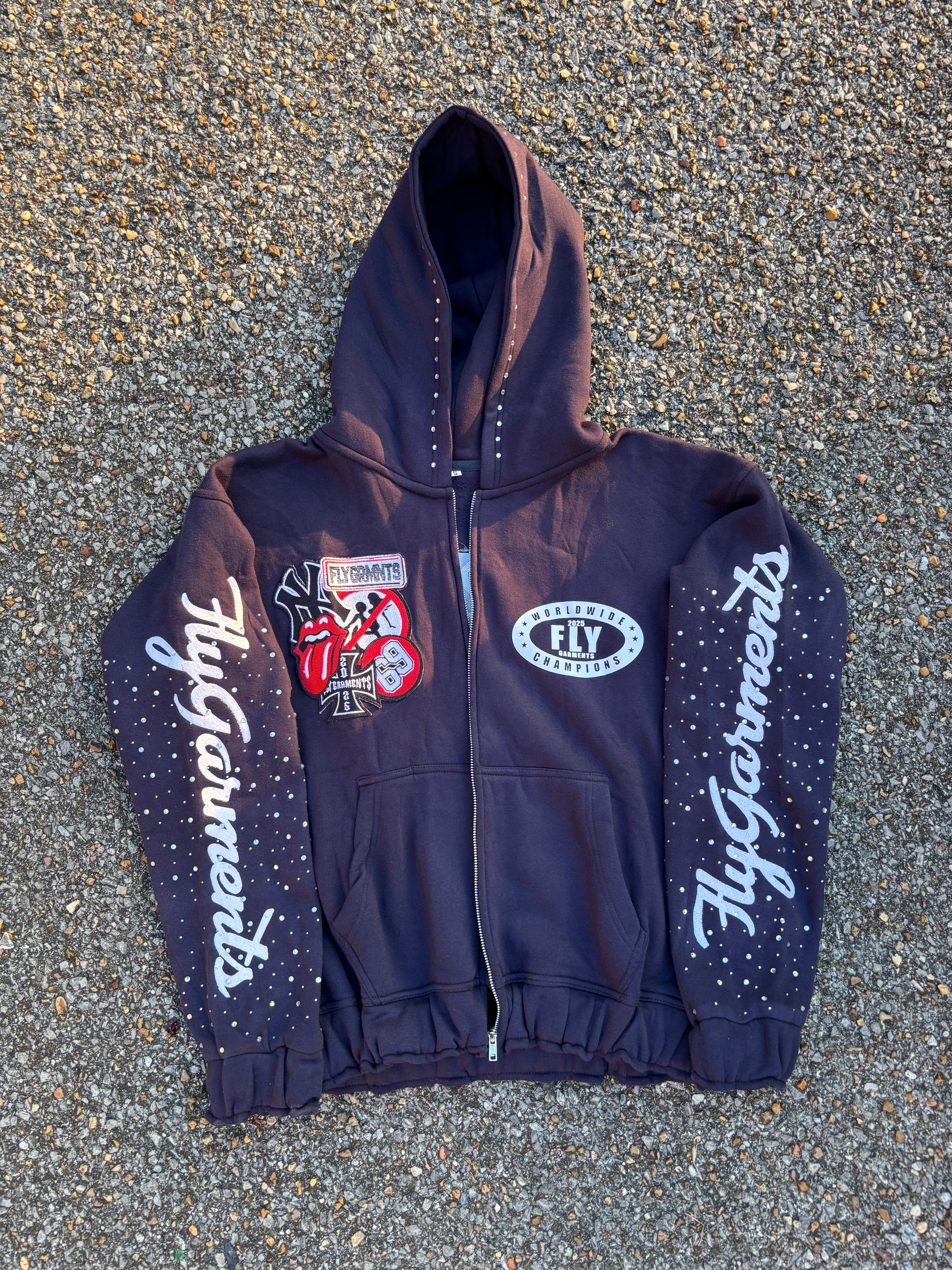 FLYGARMNTS WRLDWDE ZIP UP